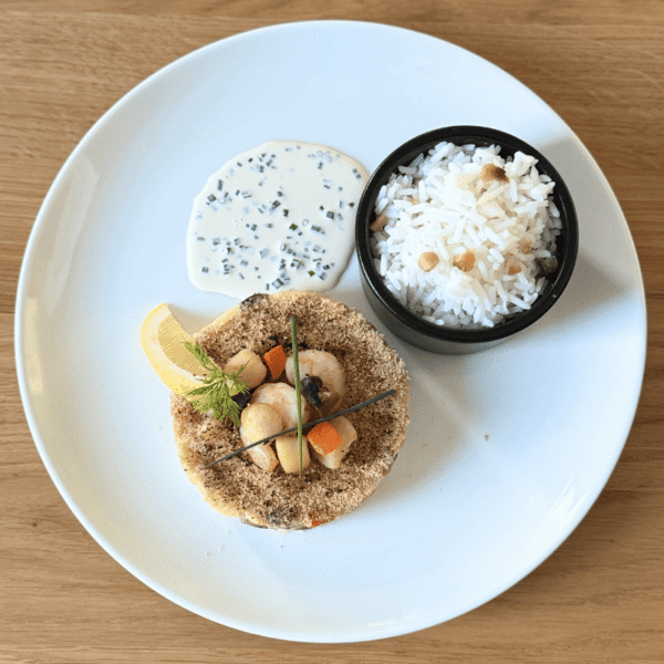 Commande d'un gratin de fruits de mer pour les fêtes de Noël